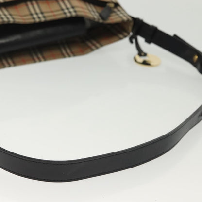 Burberry Shoulder Bag Nova Check Canvas, BEIGE, CANVAS, Shoulder bag