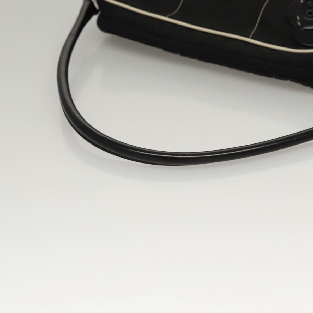 Prada Vintage Shoulder Bag Nylon and Leather, Black, Nylon, Shoulder Bag