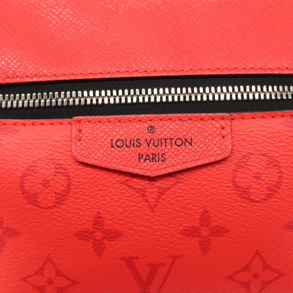 Louis Vuitton Outdoor Messenger Bag Taiga Leather, RED, LEATHER, Crossbody bag