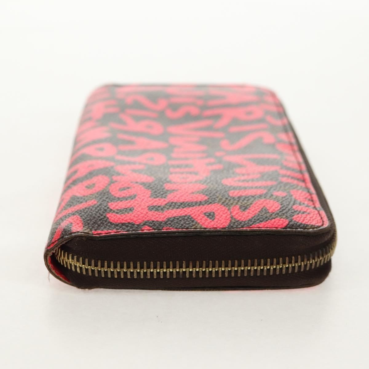 Louis Vuitton Zippy Wallet NM Monogram Graffiti, PINK, CANVAS, Wallets