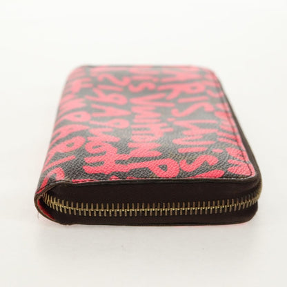 Louis Vuitton Zippy Wallet NM Monogram Graffiti, PINK, CANVAS, Wallets