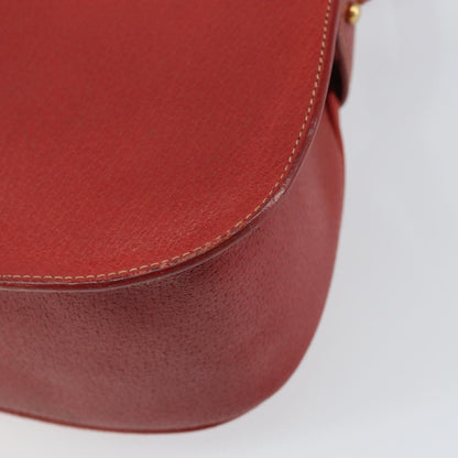 Gucci Vintage Shoulder Bag Leather, RED, LEATHER, Shoulder bag