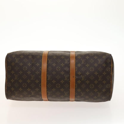 Louis Vuitton Keepall Bag Monogram Canvas, BROWN, CANVAS, Travel bag