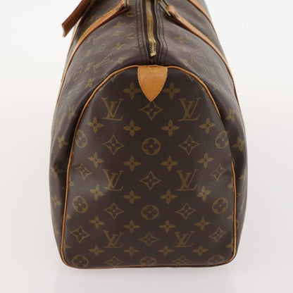 Louis Vuitton Keepall Bag Monogram Canvas, BROWN, CANVAS, Travel bag
