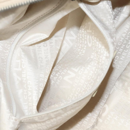 Chanel Chocolate Bar CC Bowler Bag Canvas, BEIGE, CANVAS, Handbag