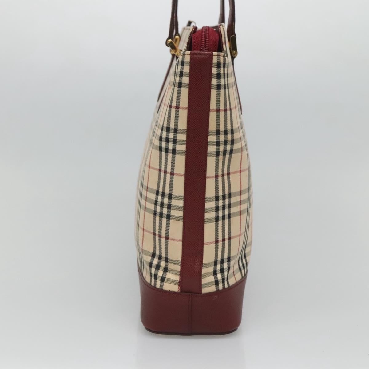 Burberry Nova Check Tote canvas check pattern, BEIGE, CANVAS, Tote bag