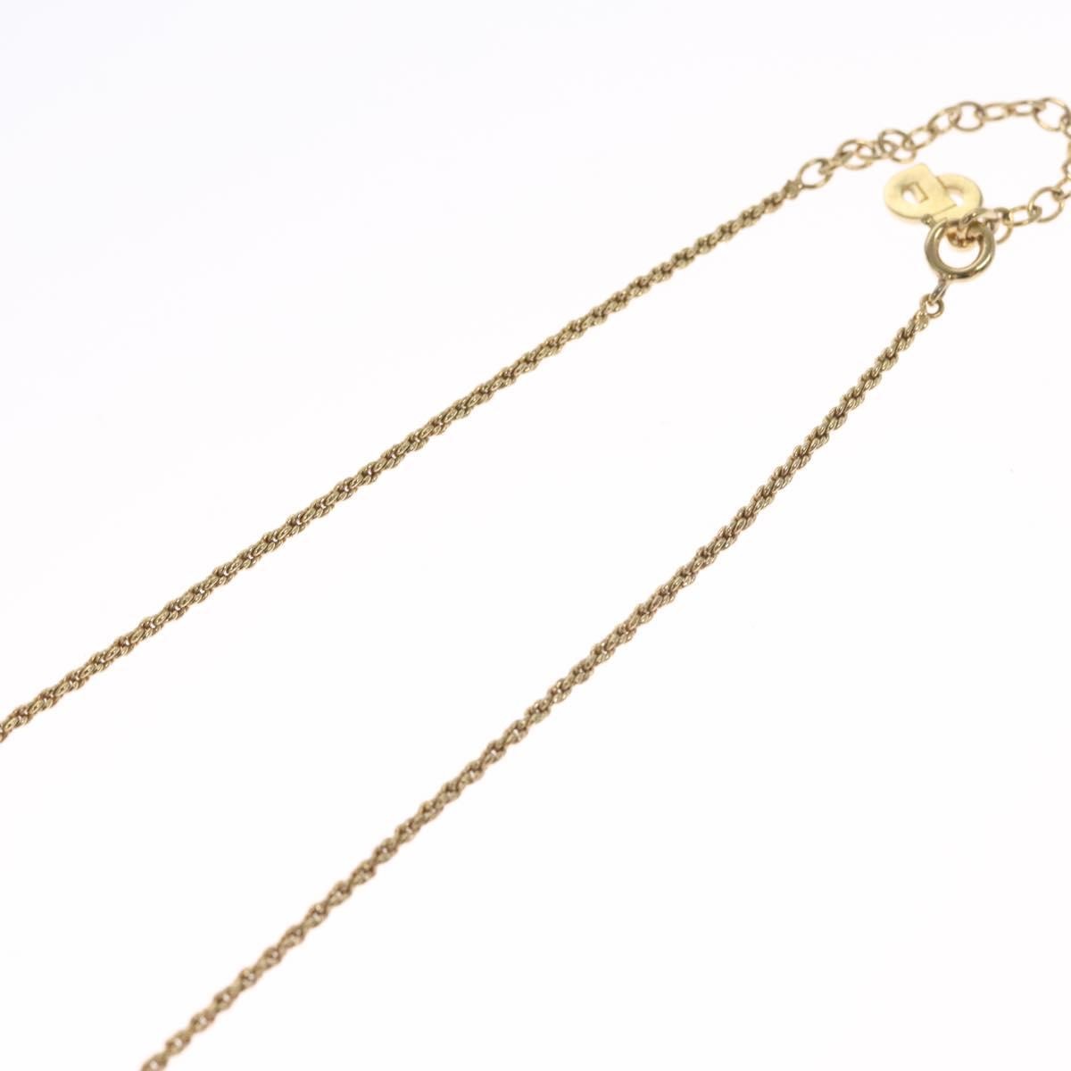 Christian Dior CD Pendant Necklace Gold-plated, GOLD, METAL, Necklace