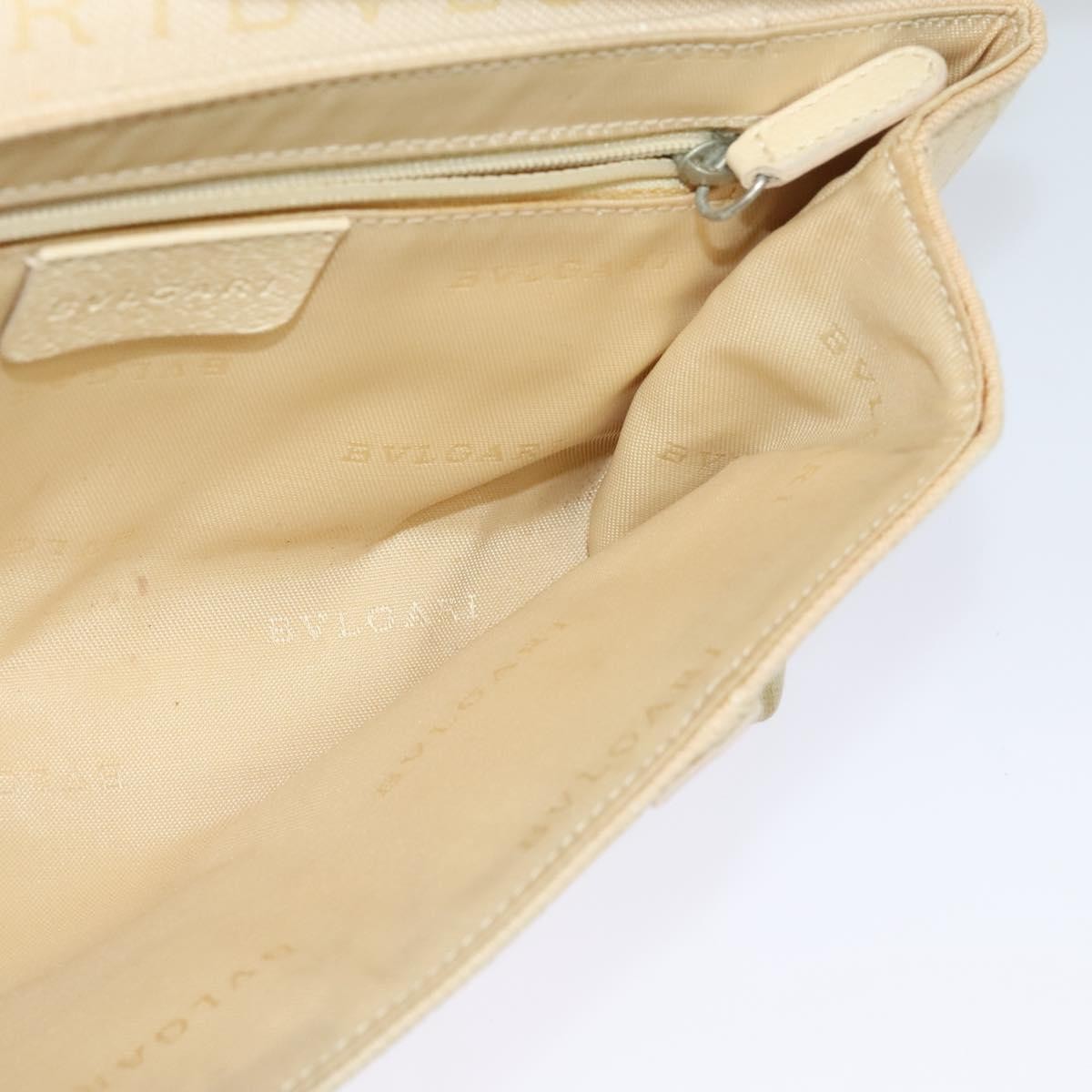 Bvlgari B.Zero1 Logomania Bag Canvas with Leather, BEIGE, CANVAS, Shoulder bag