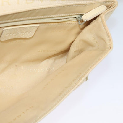Bvlgari B.Zero1 Logomania Bag Canvas with Leather, BEIGE, CANVAS, Shoulder bag