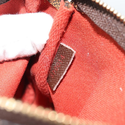 Louis Vuitton Mini pochette accessoires Damier Canvas, Brown, Canvas, Clutch