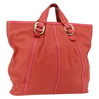 Bvlgari Chandra Top Handle Bag Leather, PINK, LEATHER, Tote bag