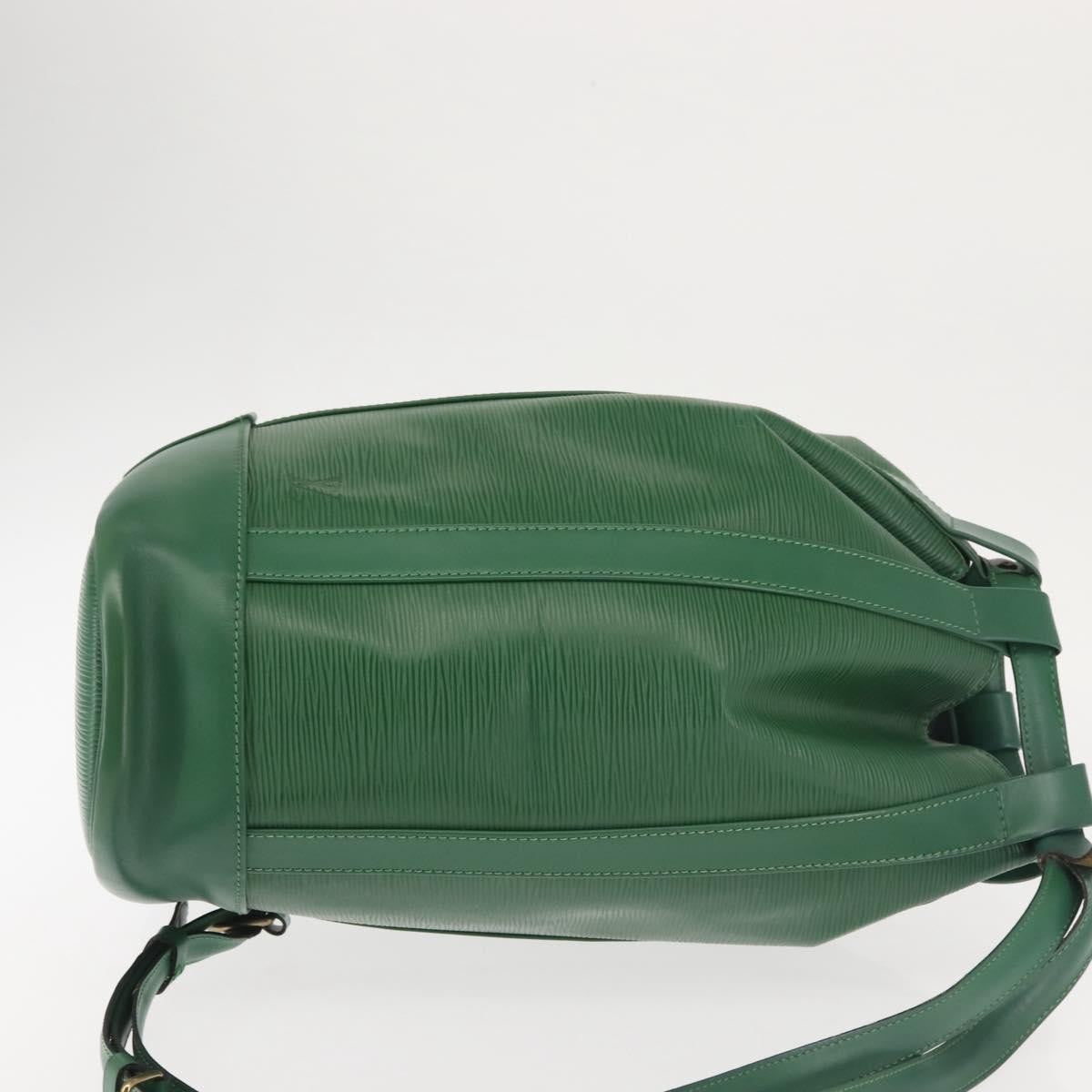 Louis Vuitton Randonnee Backpack Epi Leather, GREEN, LEATHER, Shoulder bag