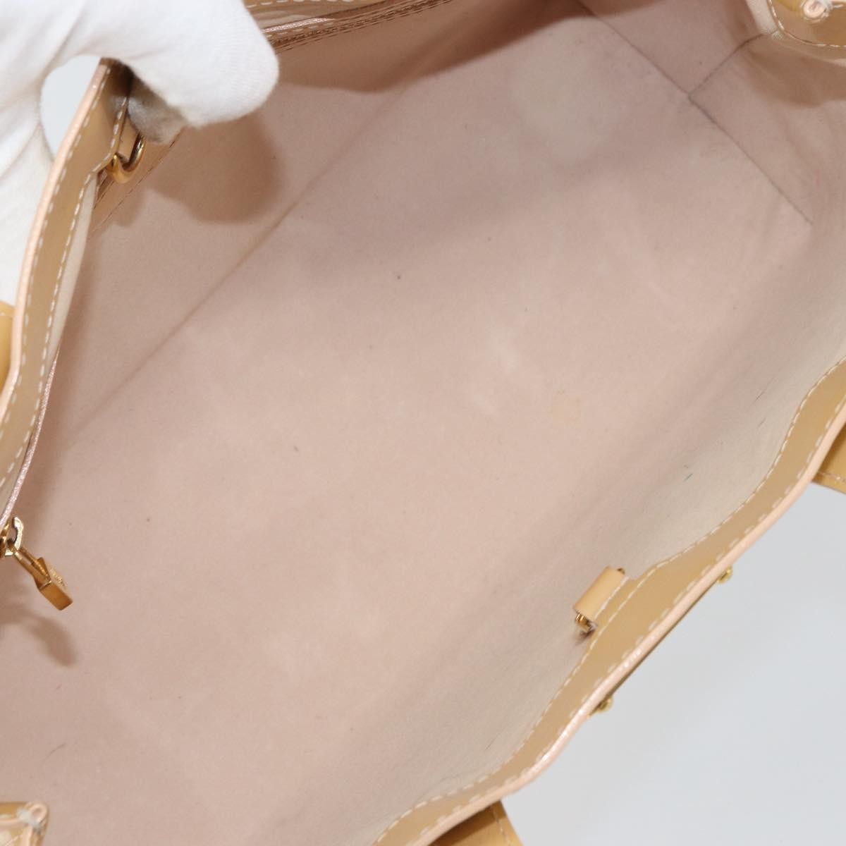 Louis Vuitton Wilshire Handbag Monogram Vernis, BEIGE, PATENT_LEATHER, Tote bag