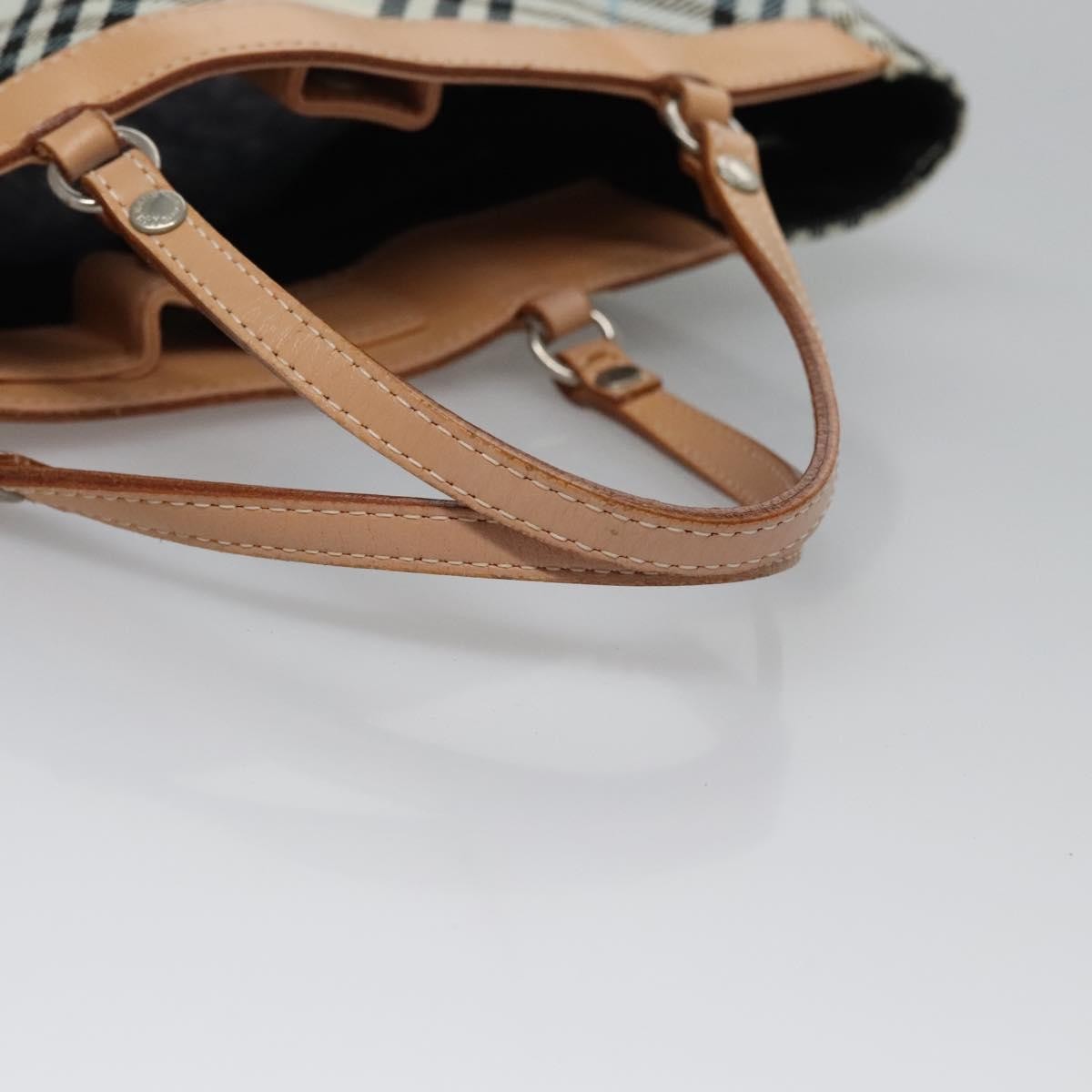 Burberry Nova Check Tote canvas check pattern, BLUE, CANVAS, Tote bag