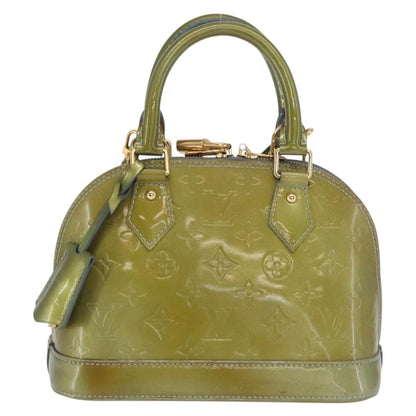 Louis Vuitton Alma Handbag Patent Leather, KHAKI, PATENT_LEATHER, Handbag