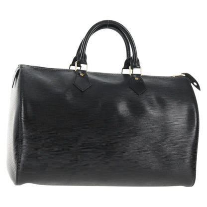 Louis Vuitton Speedy Handbag Epi Leather, BLACK, LEATHER, Handbag