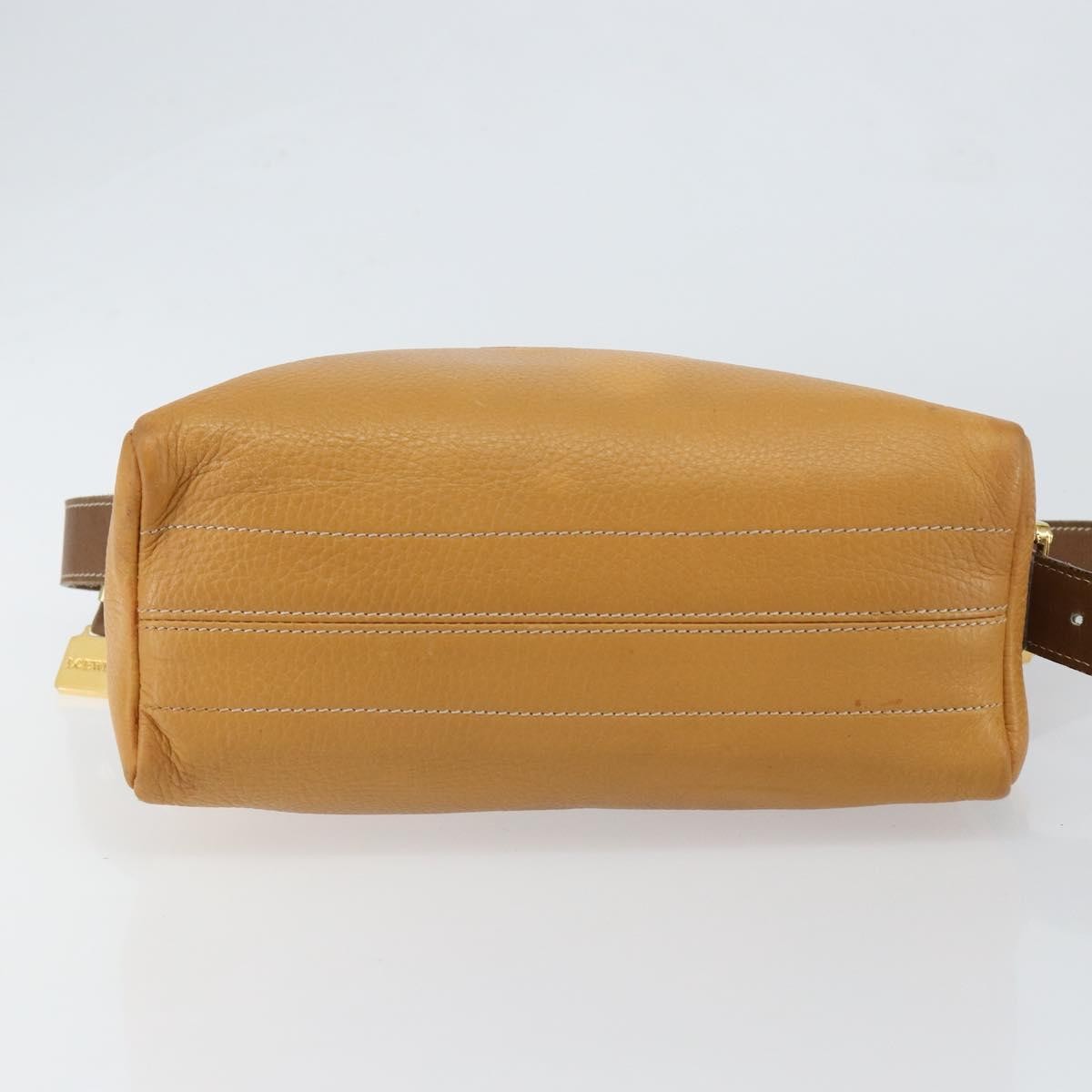 Loewe Anagram Shoulder Bag Leather, BROWN, LEATHER, Shoulder bag