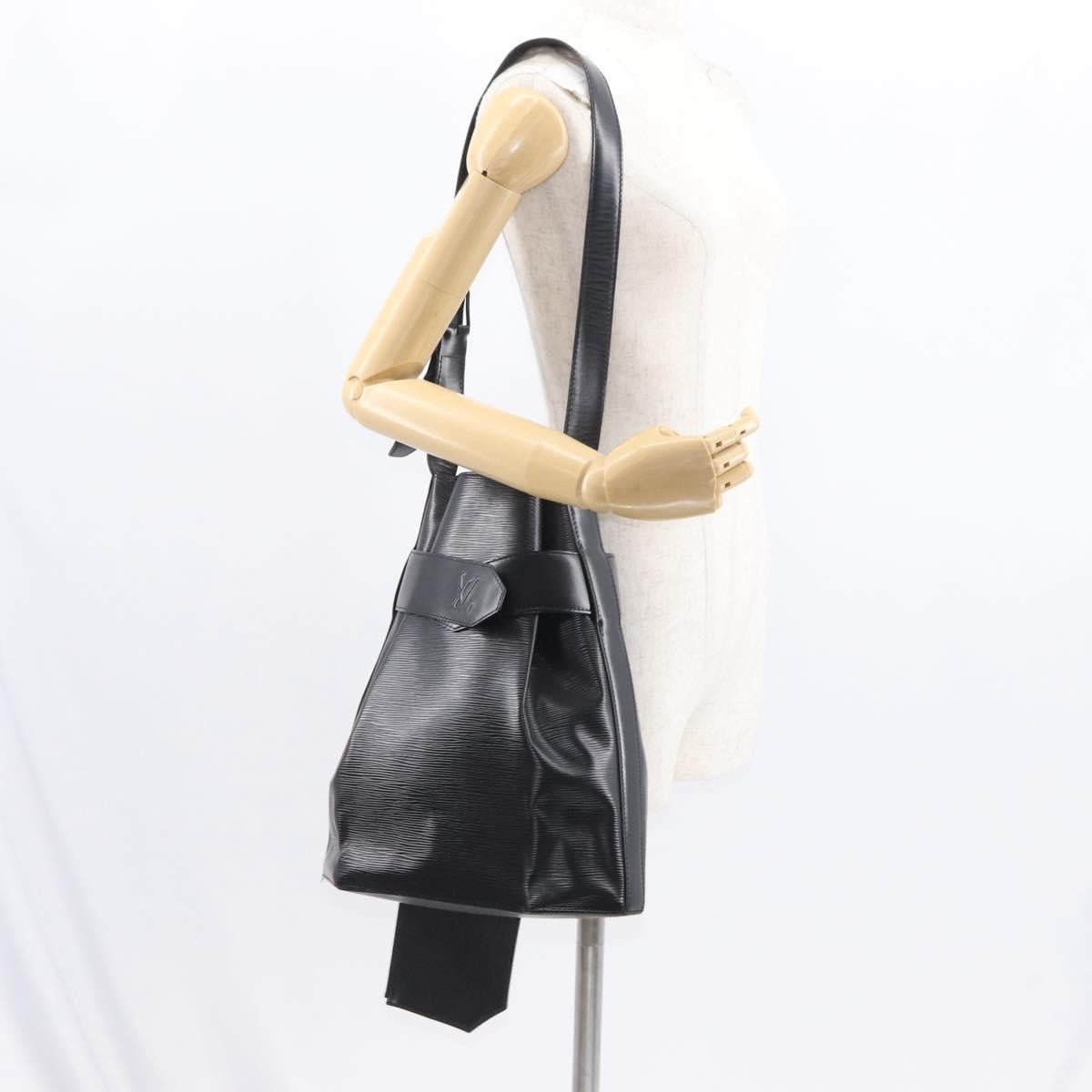 Louis Vuitton Vintage Sac d'Epaule Handbag Epi Leather, BLACK, LEATHER, Shoulder bag