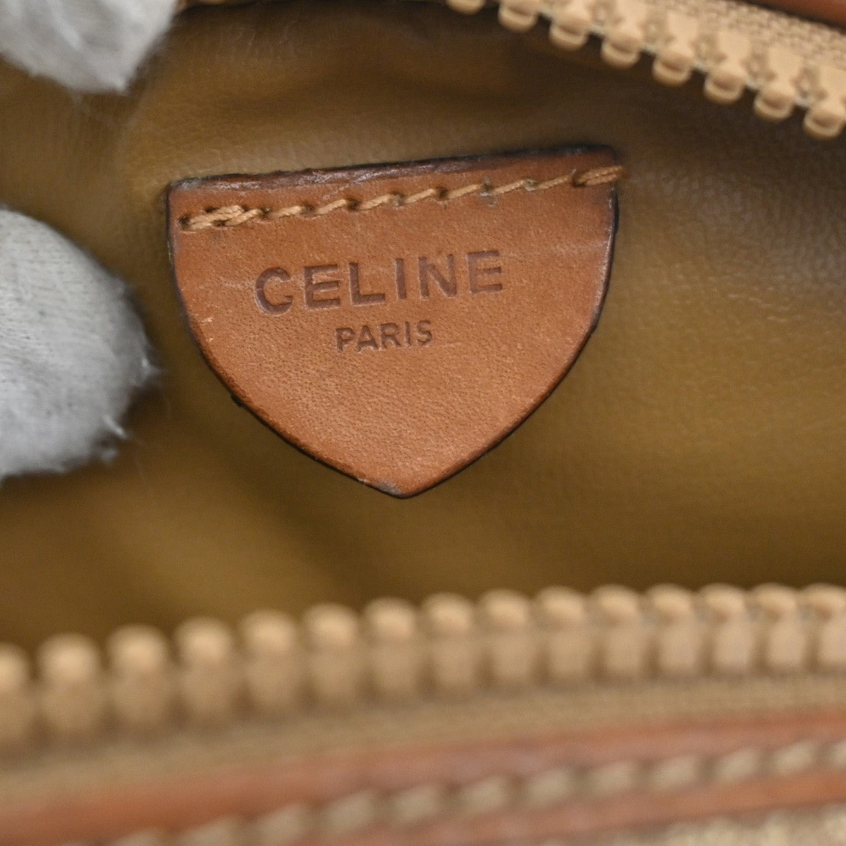 Celine Macadam Shoulder Bag Canvas, BROWN, CANVAS, Shoulder bag