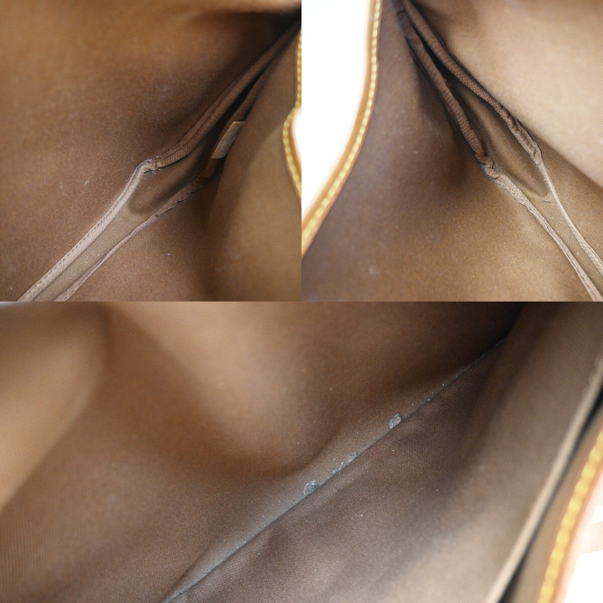 Louis Vuitton Saumur Handbag Monogram Canvas, BROWN, CANVAS, Shoulder bag