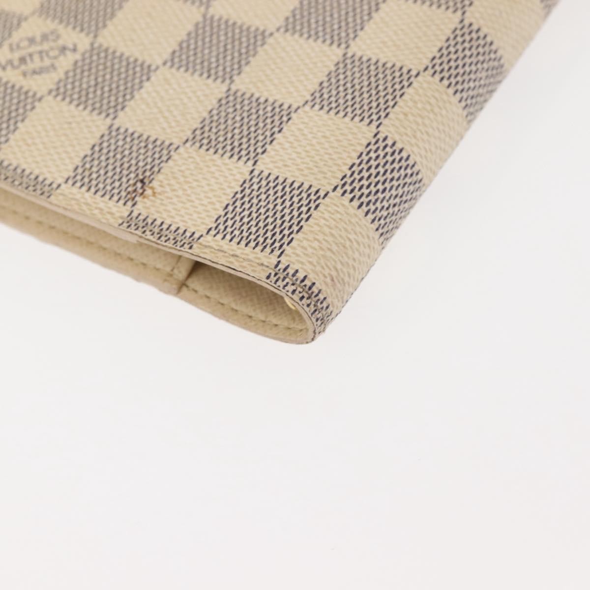 Louis Vuitton Agenda Cover Damier Azur, BEIGE, CANVAS, Toiletry Case