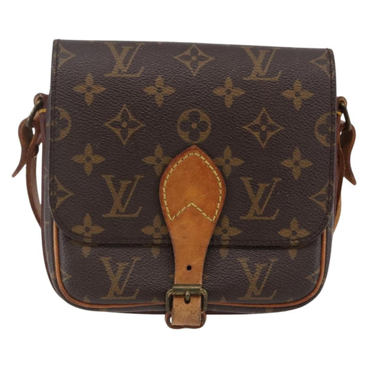 Louis Vuitton Cartouchiere Handbag Monogram Canvas, BROWN, CANVAS, Shoulder bag