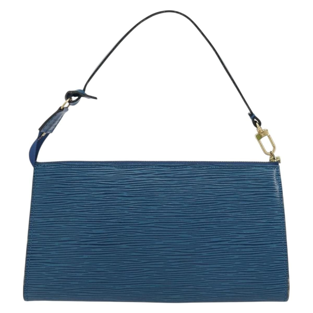 Louis Vuitton Pochette Accessoires Epi Leather, Blue, Leather, Clutch
