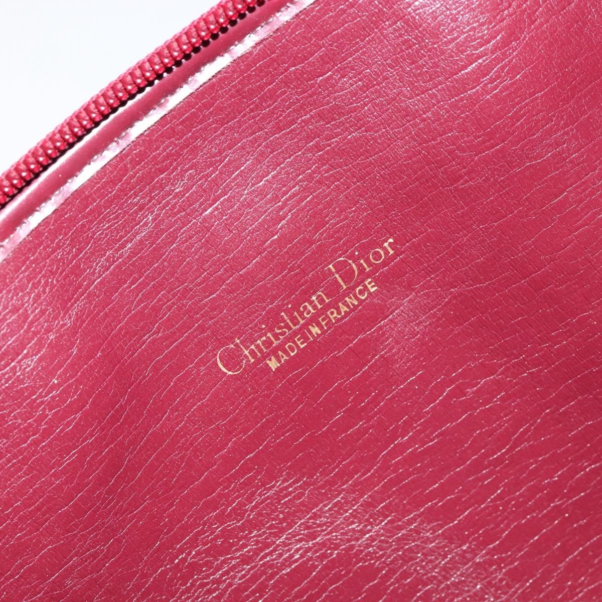 Christian Dior Vintage CD trotter Shoulder bag Canvas, RED, CANVAS, Shoulder bag