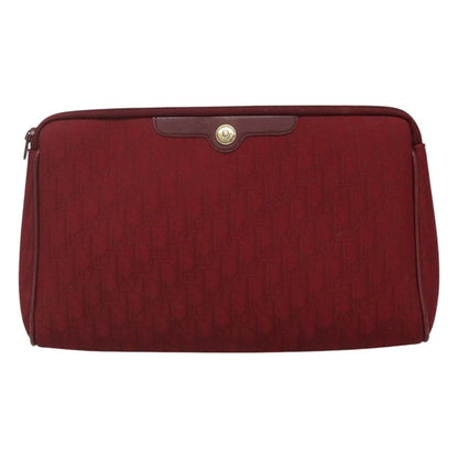 Christian Dior Trotter pouch Canvas, RED, CANVAS, Clutche & pouche