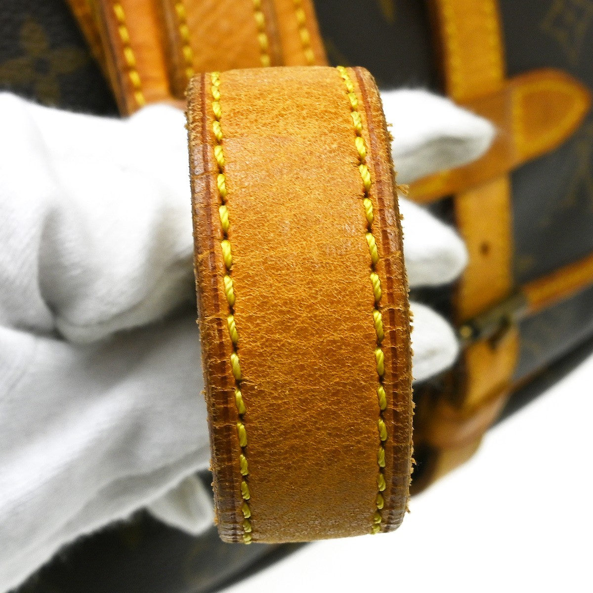 Louis Vuitton Saumur Handbag Monogram Canvas, Brown, Canvas, Shoulder Bag