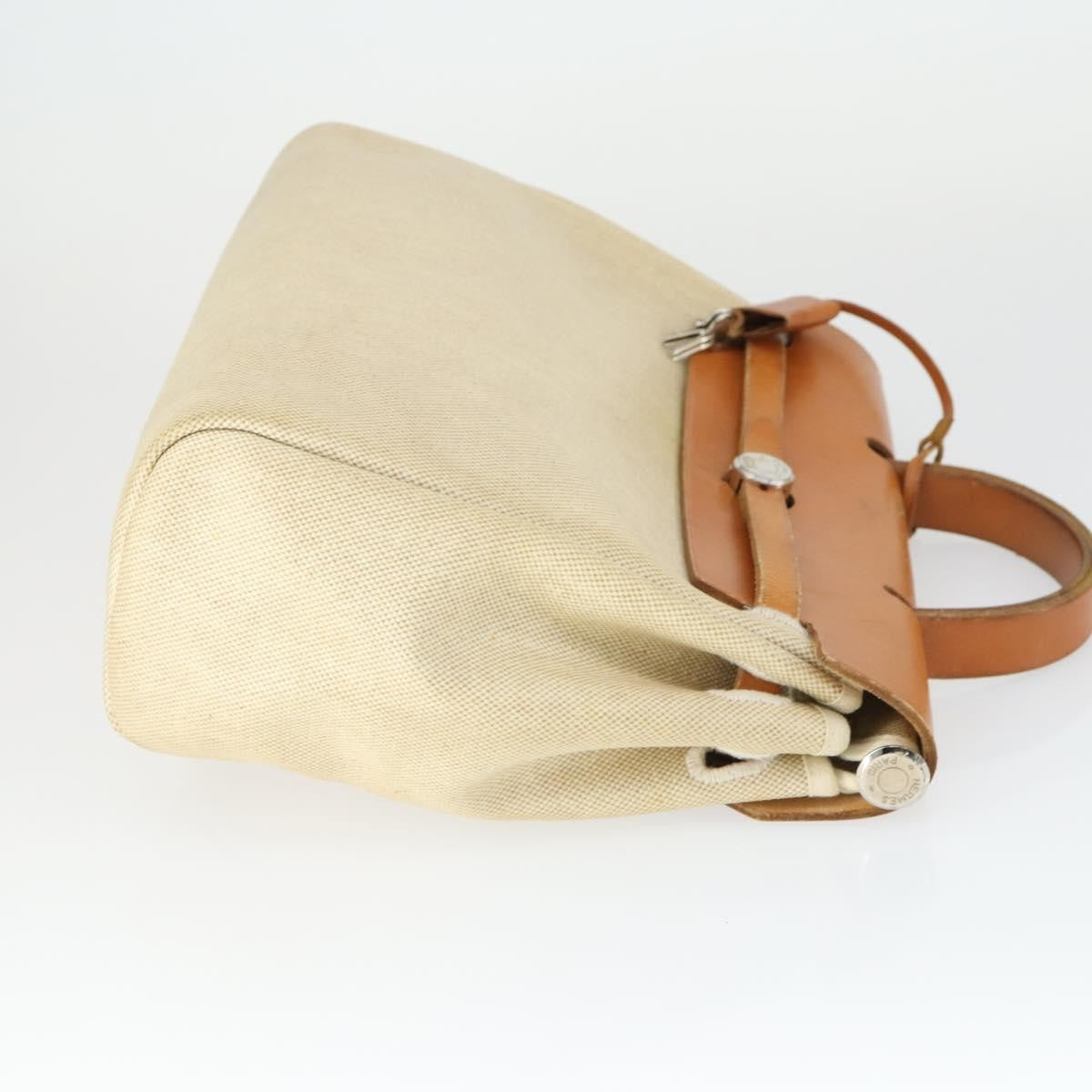 Hermes Herbag A Dos Backpack Toile, BEIGE, CANVAS, Backpack