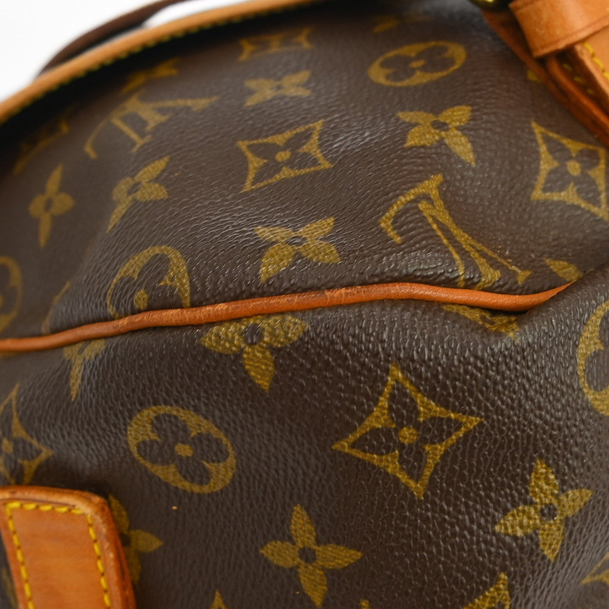 Louis Vuitton Saumur Handbag Monogram Canvas, Brown, Canvas, Shoulder Bag