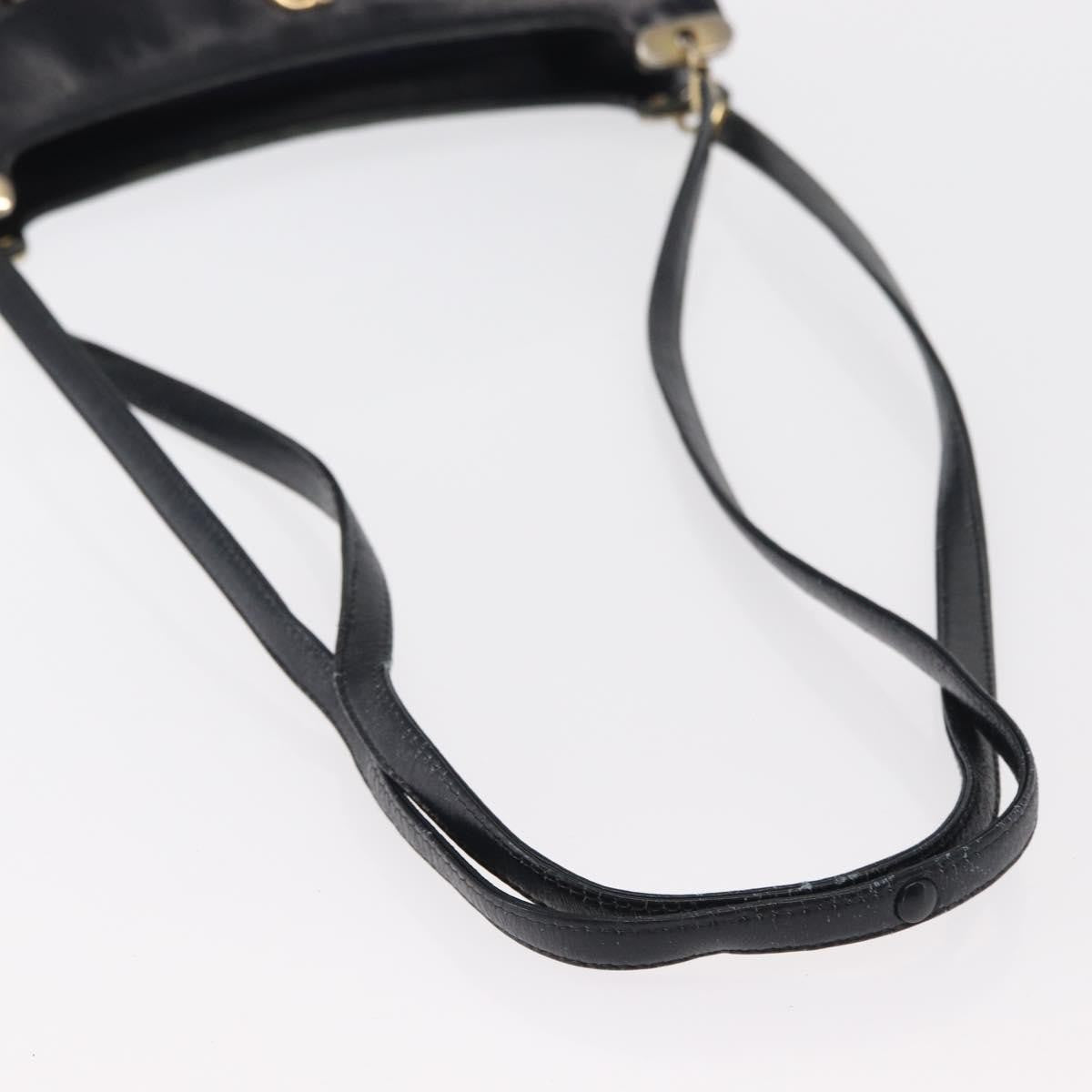 Christian Dior Vintage Trotter Shoulder Bag Canvas, NAVY, CANVAS, Shoulder bag