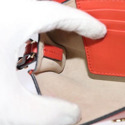 Chloe Faye Crossbody Leather and Suede, RED, SUEDE, Shoulder bag