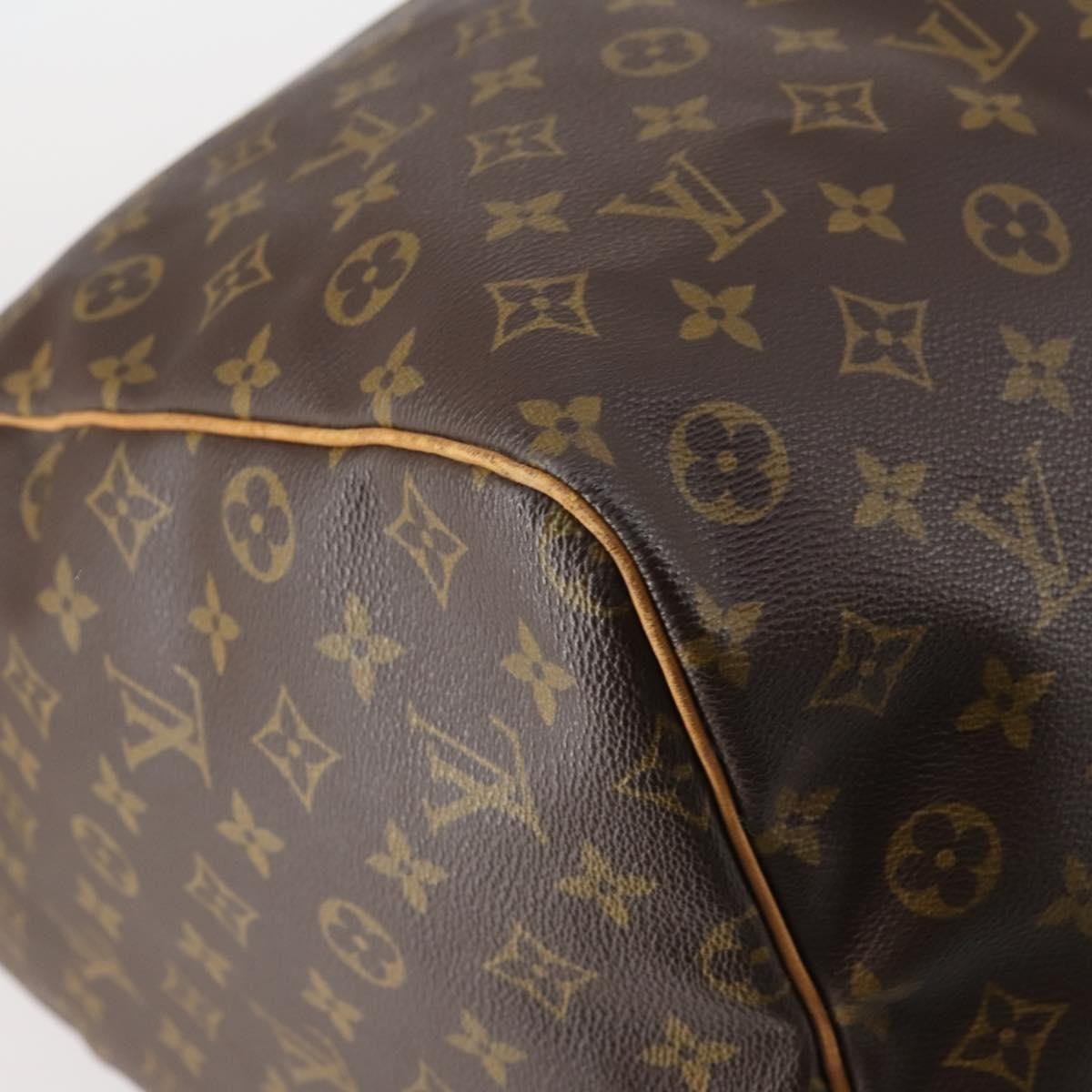 Louis Vuitton Keepall Bag Monogram Canvas, BROWN, CANVAS, Travel bag