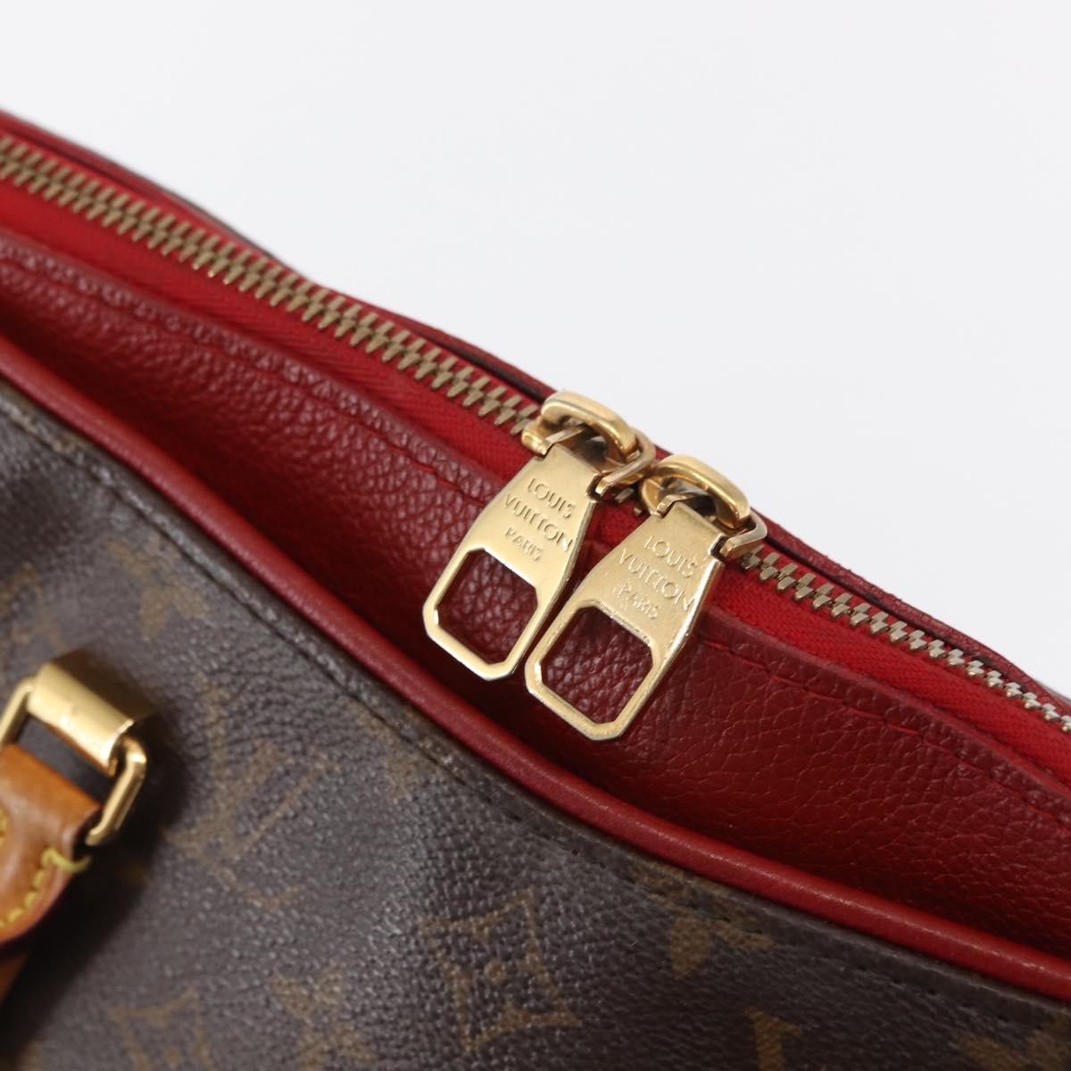 Louis Vuitton Pallas Tote Monogram Canvas with Leather, BROWN, CANVAS, Tote bag