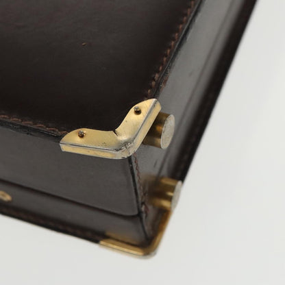 Loewe Anagram Business Leather, BROWN, LEATHER, Briefcase