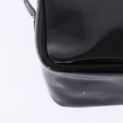 Salvatore Ferragamo Vara Bow camera Shoulder Bag Patent Leather, BLACK, PATENT_LEATHER, Shoulder bag