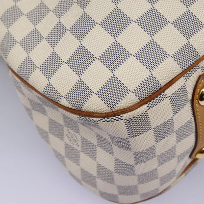 Louis Vuitton Siracusa Handbag Damier, WHITE, CANVAS, Shoulder bag