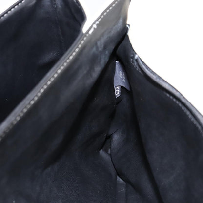 Bally Vintage Flap Handbag Quilted Leather, Ecru, Leather, Handbag