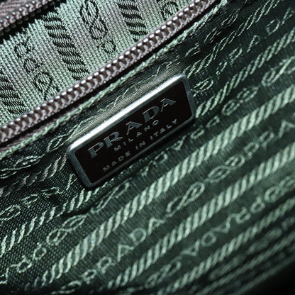 Prada Double Front Pocket Backpack Tessuto, KHAKI, NYLON, Backpack