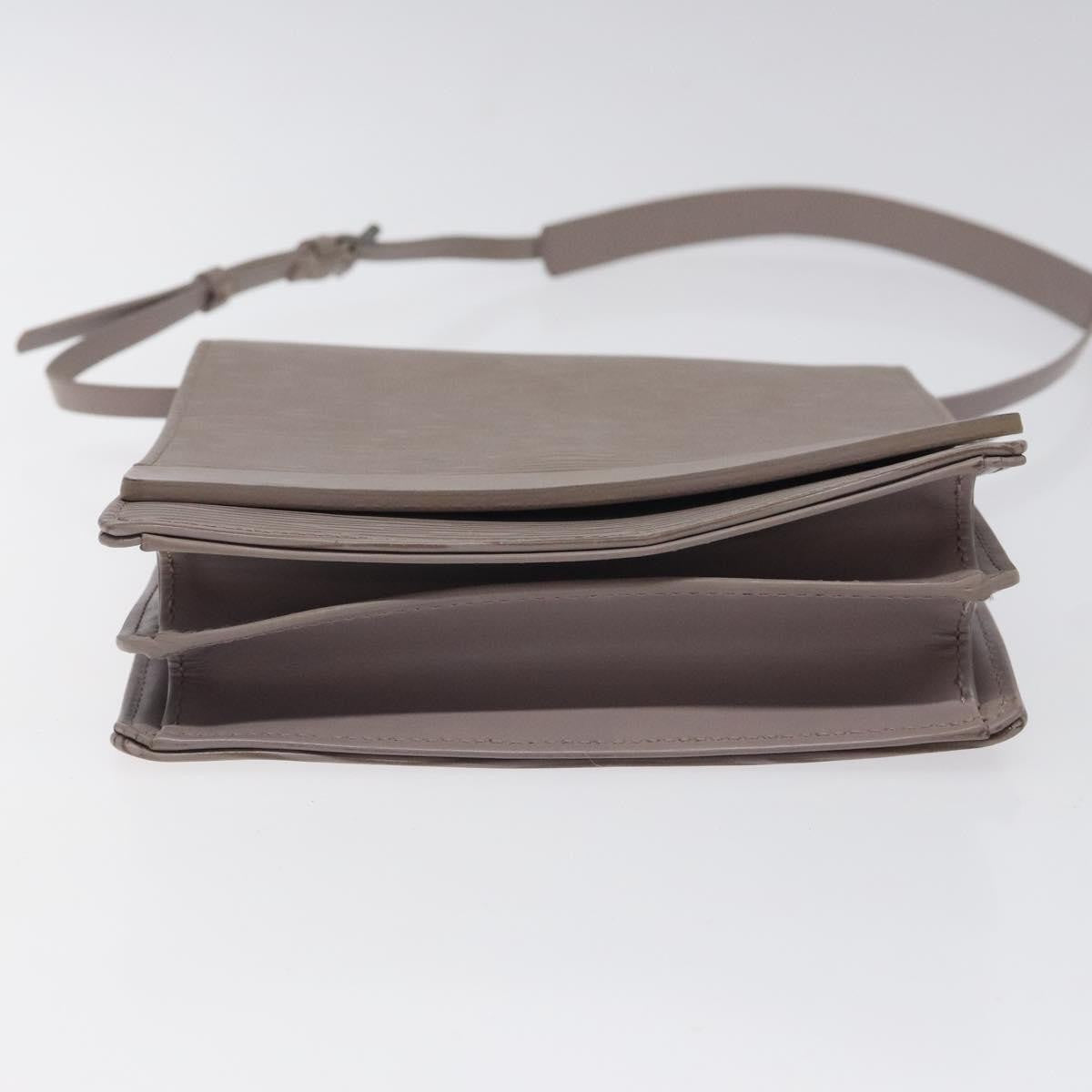 Louis Vuitton Biarritz Shoulder Bag Epi Leather, GRAY, LEATHER, Shoulder bag