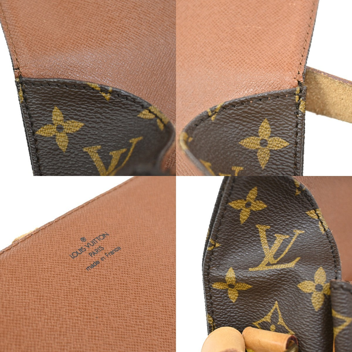 Louis Vuitton Cartouchiere Handbag Monogram Canvas, BROWN, LEATHER, Shoulder bag