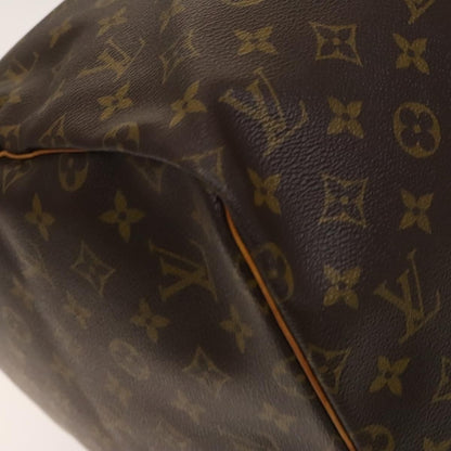 Louis Vuitton Keepall Bag Monogram Canvas, BROWN, CANVAS, Travel bag