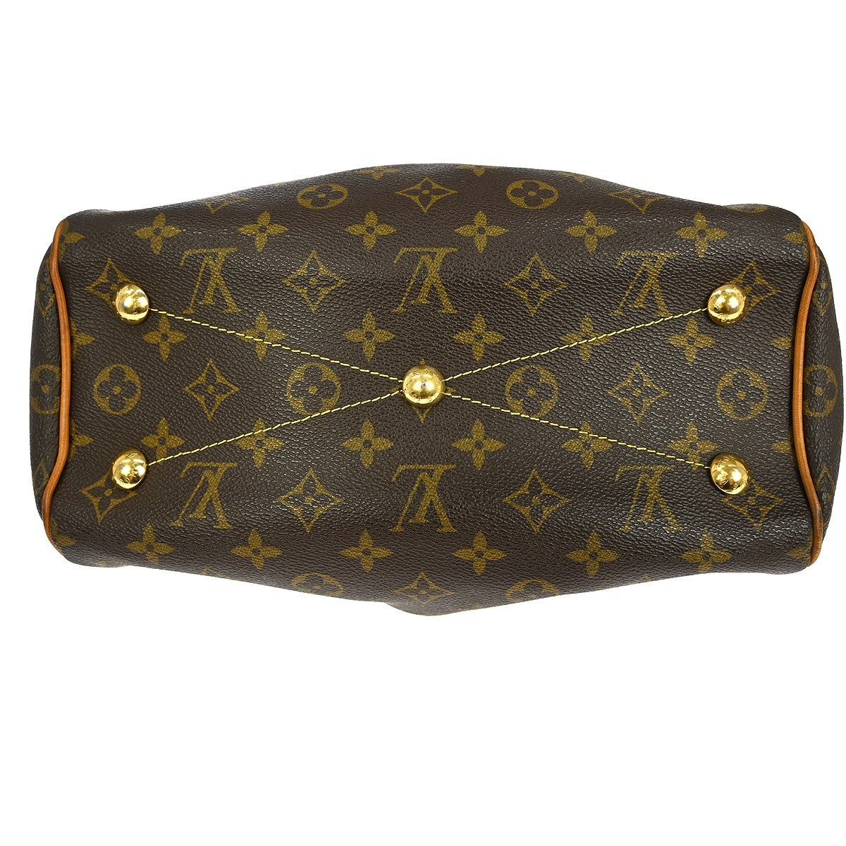 Louis Vuitton Tivoli Handbag Monogram Canvas, BROWN, CANVAS, Shoulder bag