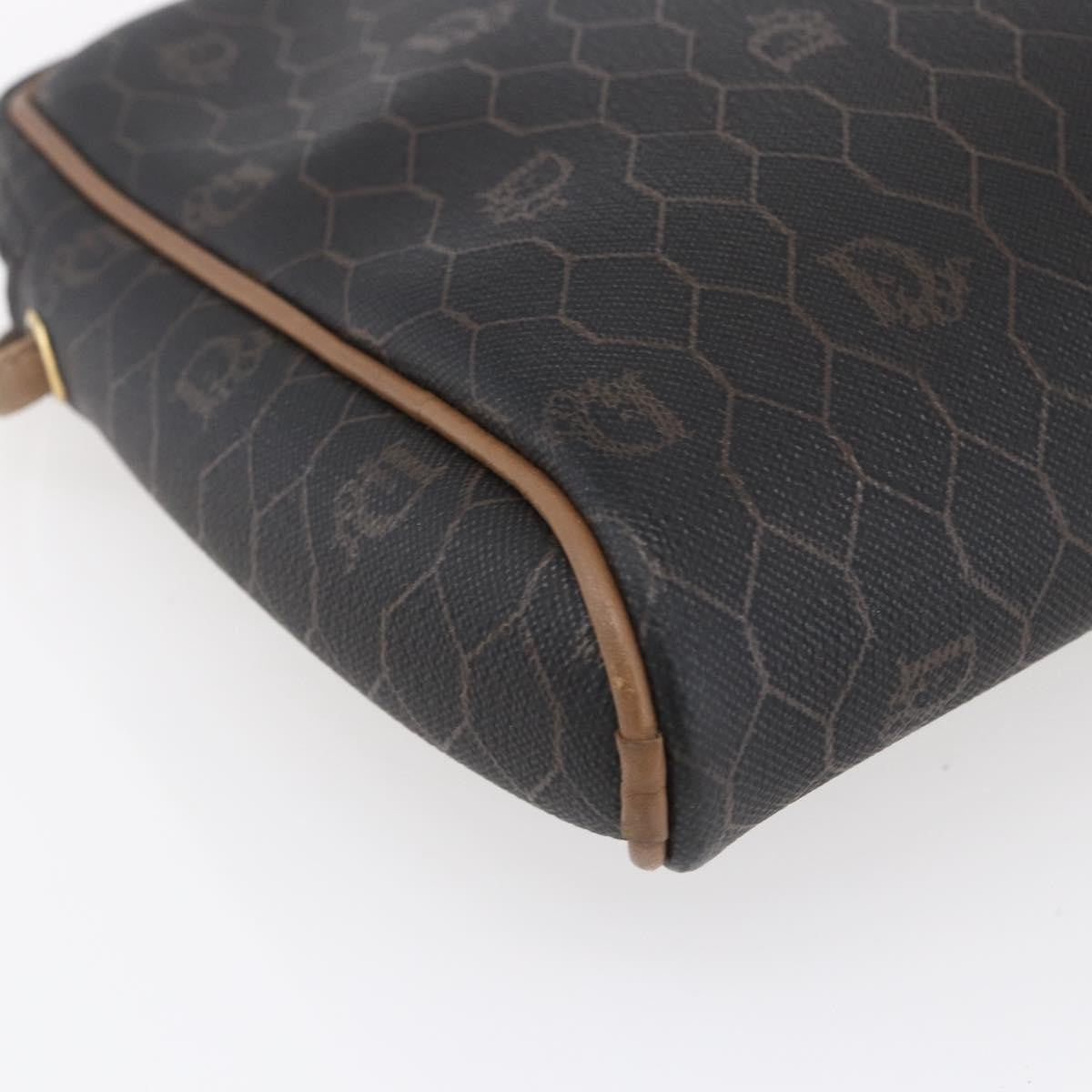 Christian Dior Vintage Honeycomb Shoulder Bag Canvas, BLACK, CANVAS, Shoulder bag
