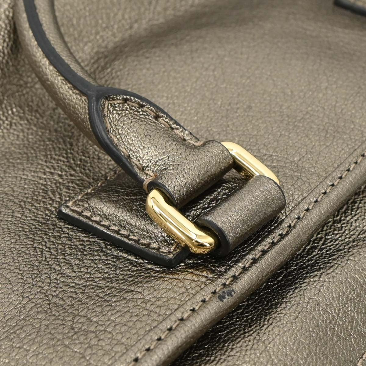 Loewe Amazona Bag Leather, GOLD, LEATHER, Handbag
