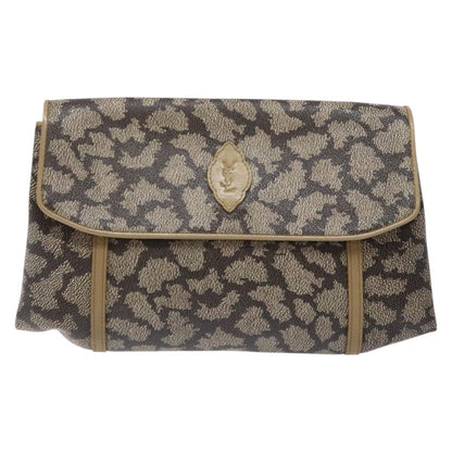 Saint Laurent Vintage Clutch PVC, BEIGE, PVC, Clutche & pouche