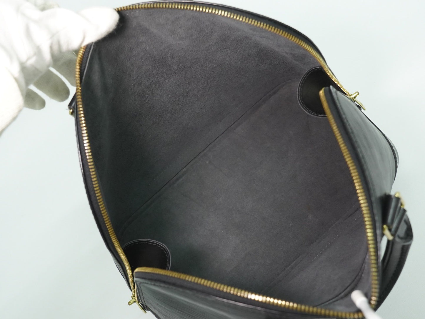 Louis Vuitton Alma Handbag Epi Leather, BLACK, EPI_LEATHER, Handbag