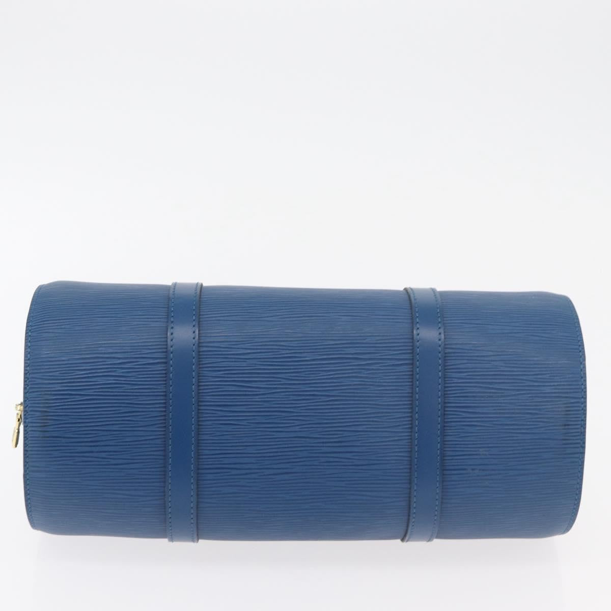 Louis Vuitton Soufflot Handbag Epi Leather, Blue, Leather, Handbag